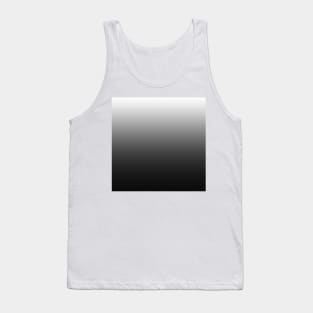 White to Grey to Black Gradient Tank Top